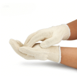 XYEHS 600g Cotton Yarn Gloves - 10-Gauge Knit, Breathable & Sweat-Absorbent Work Gloves (Beige, 12 Pairs/Dozen) - Image 3