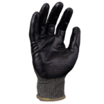 XYEHS NJE872C ANSI CUT A3 Cut Resistant Work Gloves, 18 Gauge HPPE/Spandex Liner, Micro-Foam Nitrile Palm Coated, Abrasion Resistant, Oil Repellent - Image 3