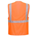 Portwest S476 Berlin Hi-Vis Vest | Class 2 Safety with 7 Pockets & Reflective Tape  High Visibility Work Vest with EN ISO 20471 Certification - Image 4