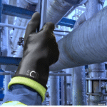 XYEHS XG306H Heavy-Duty EN374 Type A Chemical Resistant Gloves 38cm Long PVC Nitrile Blend Anti-Slip Chemical Gloves for Industry - Image 2