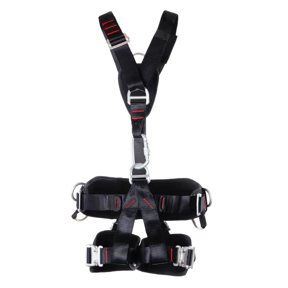 XYEHS EPI-11007 Safety Harness, Full Body Fall Protection Safety Wind Power Seat Belt 5 Point Adjustment High Strength Polyester Comfortable & Breathable - Image 1