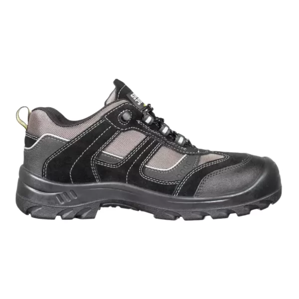 XYEHS JUMPER31 S3 Suede Leather Low Profile Safety Work Shoes with Composite Toe Cap, PU Outsole, Anti-Puncture Textile, Mesh Lining, Impact Resistant, Great Grip