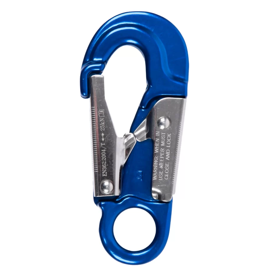 XYEHS YAH008 Aluminum Alloy Double Lock Captive Eye Forged Snap Hook, 0.79" Gate Opening, High Strength - Image 1