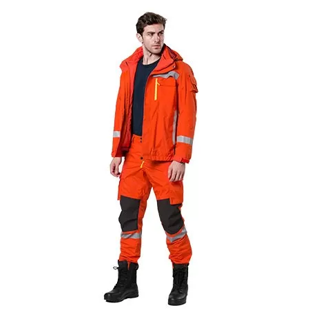 XYEHS Cold Resistant & Wind-proof Firefighting Uniform Suit with Jacket & Pants, Flame Retardant - Image 1